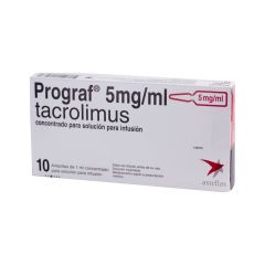 Prograf 5 mg X 10 Amp